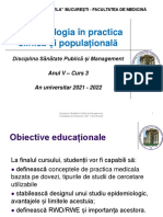 C 3 - Epidemiologie 2 - Epidemiologia in Practica Clinica Si Populationala