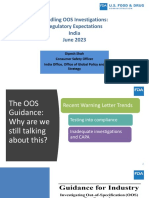 Handling OOS Investigations Regulatry Expectn India 2023