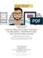 Giáo Án Tiếng Anh Global Success 8 Cả Năm (Word + Powerpoint) Năm Học 2023-2024 (Đang Cập Nhật)