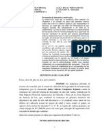 Casacion Sobre La Motivacion de Sentencia