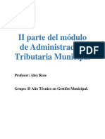 Ii Parte Del Modulo de Administración Tributaria Municipal.