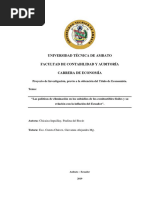 Las Políticas de Eliminación en Los Subsidios de Los Combustibles Fósiles y Su Relación Con La Inflación Del Ecuador