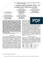 Techno-Economic Analysis and Feasibility Study of A Hybrid Photovoltaic - Fuel Cell Power System