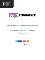 Manual Modulo Woocommerce SEUR v1.4.0