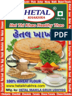 Hetal Khakhra Box Customers Booklet