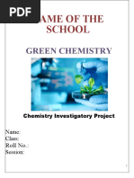 Green Chemistry