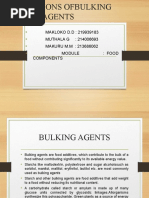 Bulking Agents-Presentation