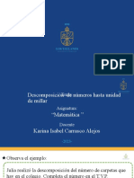 Descomposición de Números Hasta Unidad de Millar