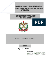 Técnico em Informática - Tipo 4 - Azul