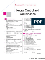 B21 Neural Control and Coordination