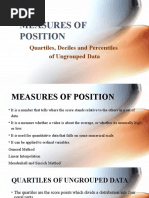 Measures of Position