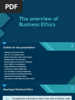 The Overview of Business Ethics