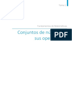 Tema 1. Conjuntos de Números y Sus Operaciones