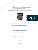 Universidad Nacional Agraria La Molina: Facultad de Zootecnia Departamento Académico de Producción Animal