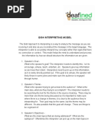 Linguistics Gish Interpreting Model A