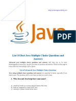 List of Best Java Multiple Choice Questions and Answers