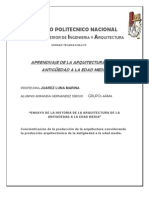 Ensayo de Historia de La Arquitectura de La Antiguedad A La Edad Media