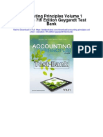 Accounting Principles Volume 1 Canadian 7th Edition Geygandt Test Bank