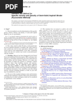 Astm d70 Standard Test Method For Density of Semi Solid Asphalt Binder (Pycnometer Method) PDF