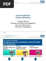 Course Structure - Lean Production