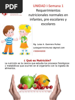 Nutricion Infante, Escolar, Pre Escolar