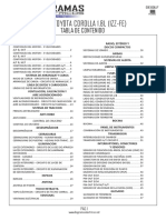 Diagrama Eléctrico Toyota Corolla 2000 1.8l (1zz-Fe)