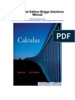 Calculus 1st Edition Briggs Solutions Manual