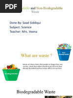 Biodegradable and Non-Biodegradable Waste