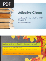 Adjective Clause