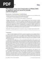 The Impact of Spectral Composition of White LEDs