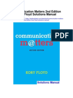 Communication Matters 2nd Edition Kory Floyd Solutions Manual