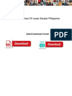 Simple Contract of Lease Sample Philippines