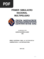 Informe Simulacro Sismo - Orion Ingenieros Contratistas Sac. Piura - Mayo 2022