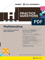 Icas Paper H (PQ) Maths