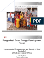 Otto Gomm - GIZ Experience and Plan in Solar Energy Sector in Bangladesh