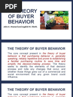 The Theory of Buyer Behavior