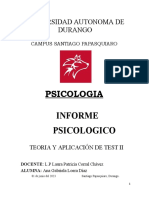 Informe Psicologico