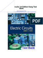 Electric Circuits 1st Edition Kang Test Bank