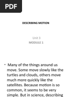 Describing Motion