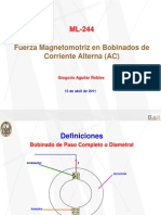 Fuerza Magnetomotriz en Bobinados de Corriente Alterna (AC)