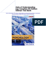 Essentials of Understanding Psychology Canadian 5th Edition Feldman Test Bank