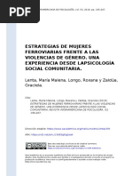 8 - Lenta, María Malena, Longo, Roxana (... ) (2019) - ESTRATEGIAS DE MUJERES FERROVIARIAS FRENTE A LAS VIOLENCIAS DE GÉNERO. UNA EXPERIENCI (... )