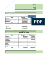 Presupuesto de Caja El Ultimo Jalon