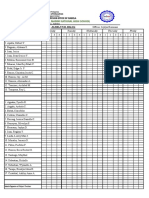 Attendance Sheet (Weekly)