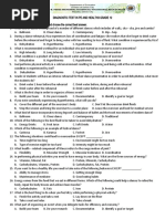 Diagnostic Test Grade 12