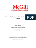 Ventilation and Cooling Comparison Between Diesel and Electric Mining Equipment