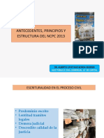 Presentación Antecedentes Del Código Procesal Civil