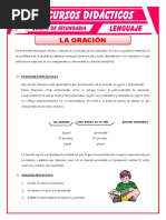 La Oración para Quinto de Secundaria