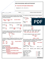 RESPOSTA - Exercicíos de Fixação AT3 6º Ano - 2023