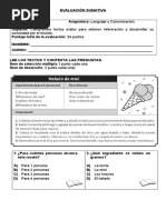 Evaluación 1 - Comprensión Lectora (Nivelación)